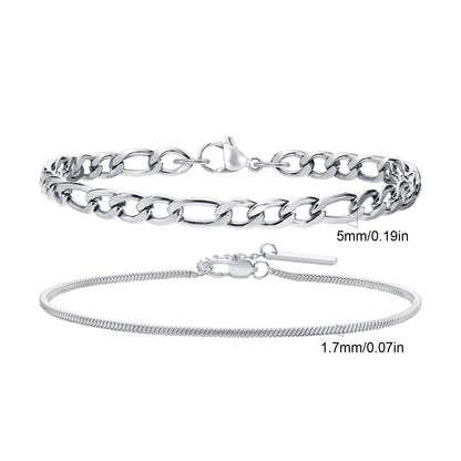 Kit pulseiras masculinas inox