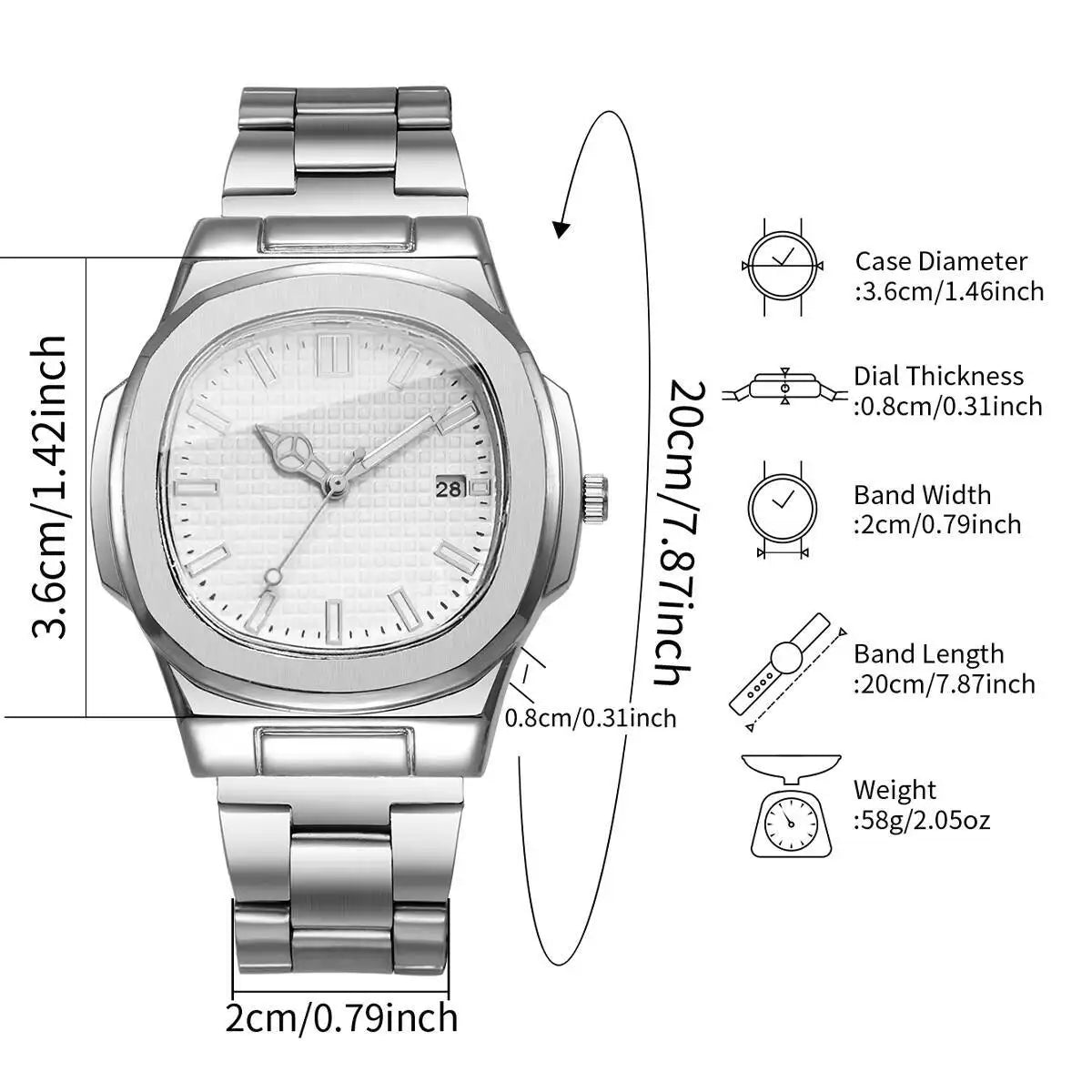 Relógio casual analógico multicor