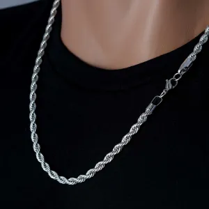 Colar cubano trançado em inox